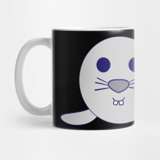 Kawaii Grey Buck Teeth Baby Seal With Buck Teeth Mug